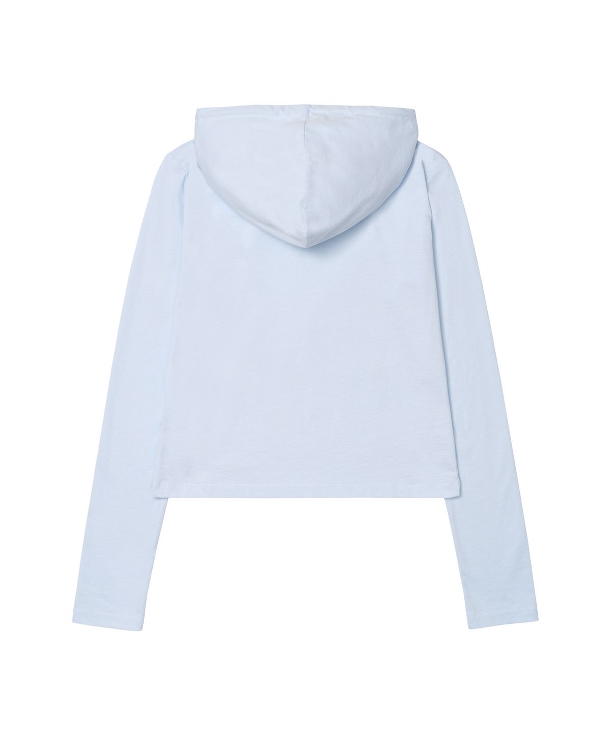 아메스 월드와이드(AMES-WORLDWIDE) CLASSIC CROP HOODIE LS TEE SKY BLUE