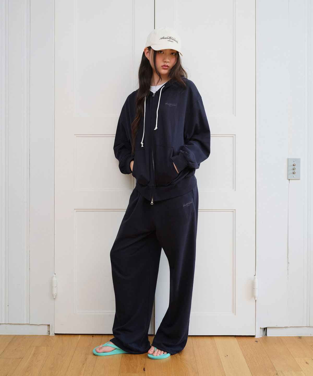 아메스 월드와이드(AMES-WORLDWIDE) CLASSIC EASY SWEATPANTS NAVY