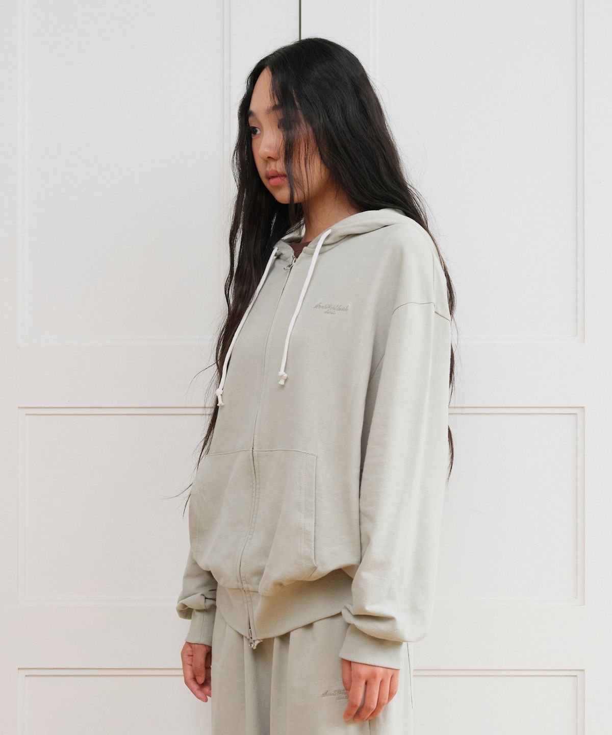 아메스 월드와이드(AMES-WORLDWIDE) CLASSIC EASY HOODIE ZIP-UP MINT