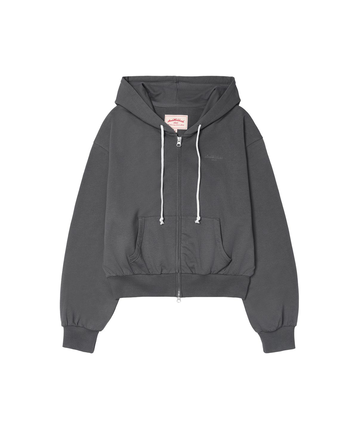 아메스 월드와이드(AMES-WORLDWIDE) CLASSIC EASY HOODIE ZIP-UP CHARCOAL