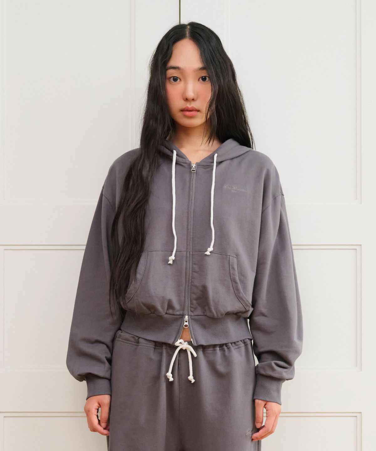 아메스 월드와이드(AMES-WORLDWIDE) CLASSIC EASY HOODIE ZIP-UP CHARCOAL