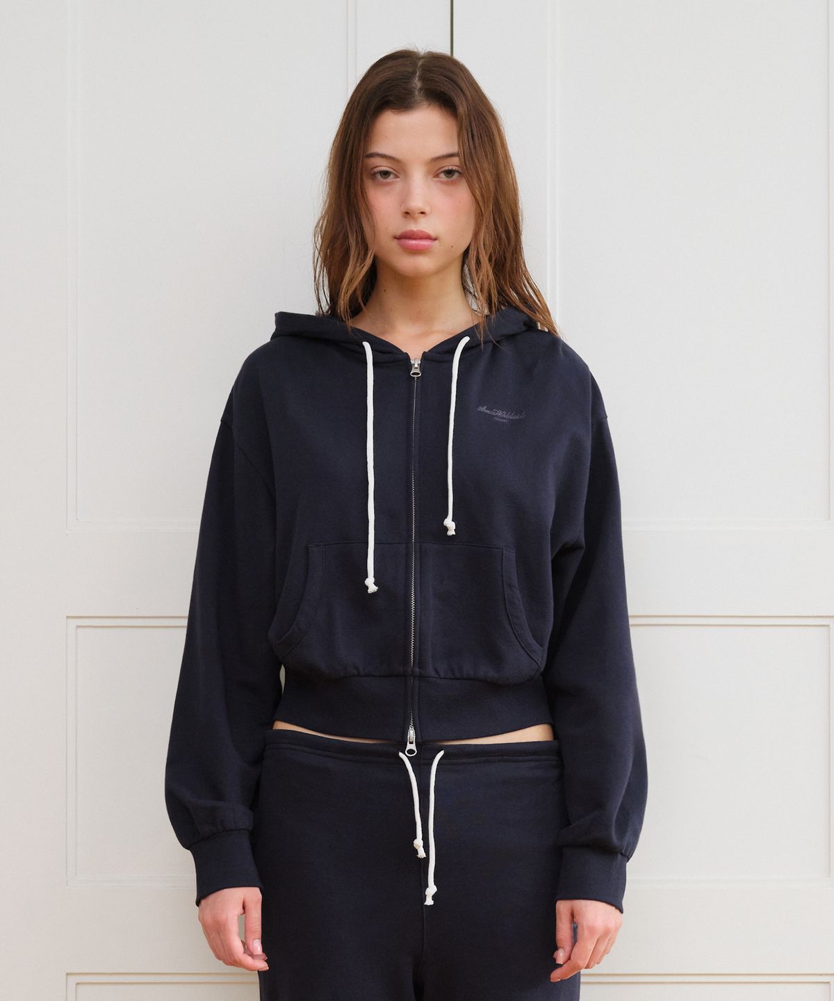 아메스 월드와이드(AMES-WORLDWIDE) CLASSIC EASY HOODIE ZIP-UP NAVY