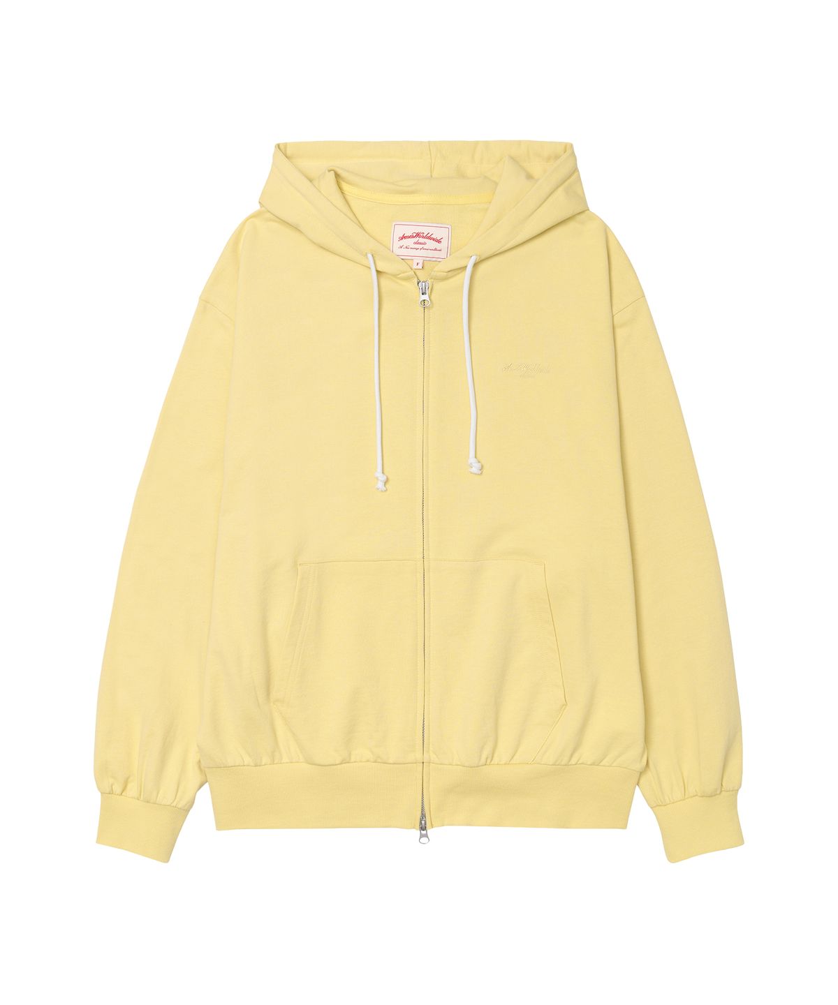 아메스 월드와이드(AMES-WORLDWIDE) CLASSIC EASY HOODIE ZIP-UP YELLOW