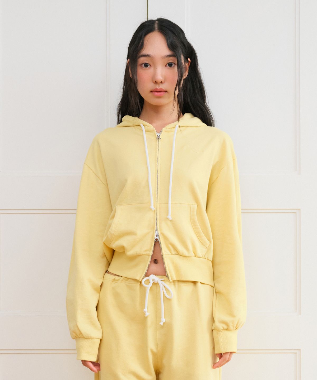 아메스 월드와이드(AMES-WORLDWIDE) CLASSIC EASY HOODIE ZIP-UP YELLOW