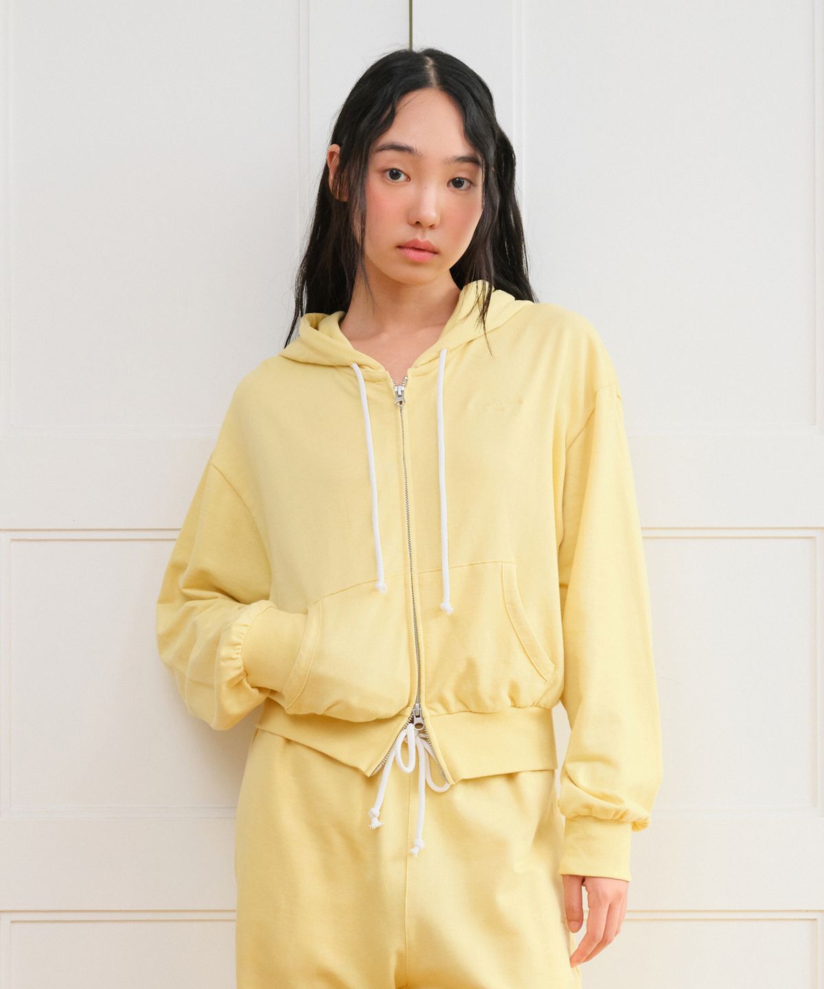 아메스 월드와이드(AMES-WORLDWIDE) CLASSIC EASY HOODIE ZIP-UP YELLOW