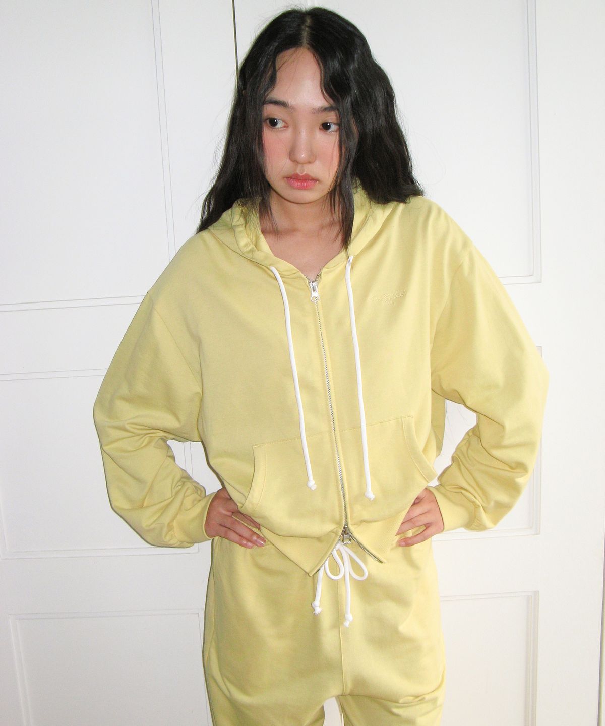 아메스 월드와이드(AMES-WORLDWIDE) CLASSIC EASY HOODIE ZIP-UP YELLOW