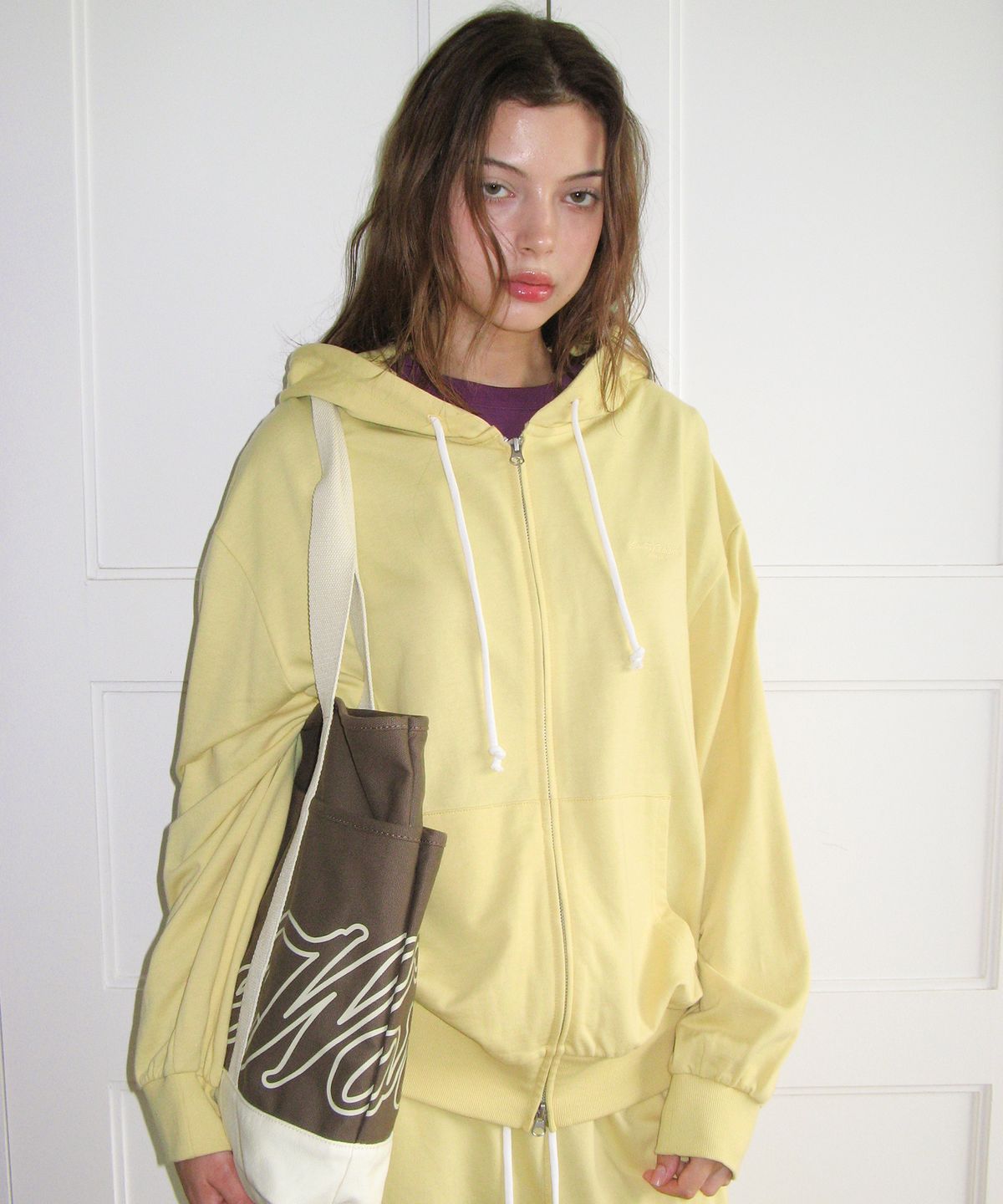 아메스 월드와이드(AMES-WORLDWIDE) CLASSIC EASY HOODIE ZIP-UP YELLOW