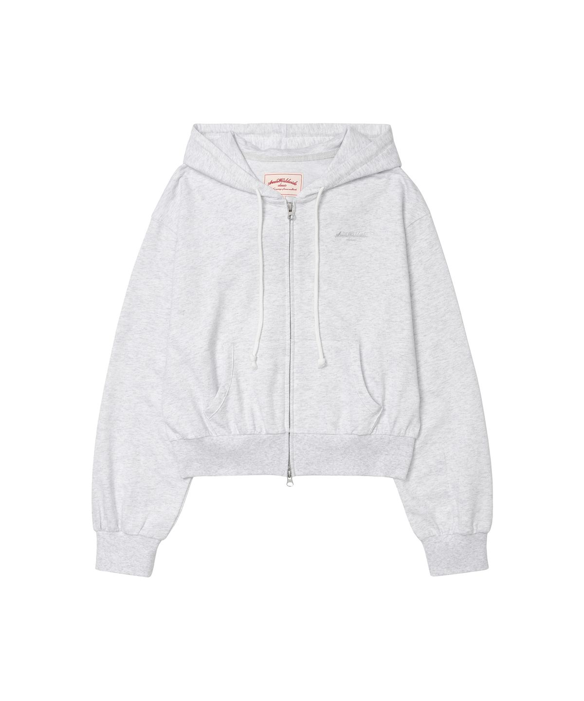 아메스 월드와이드(AMES-WORLDWIDE) CLASSIC EASY HOODIE ZIP-UP LIGHT GREY