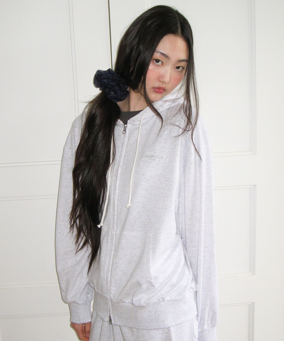 아메스 월드와이드(AMES-WORLDWIDE) CLASSIC EASY HOODIE ZIP-UP LIGHT GREY