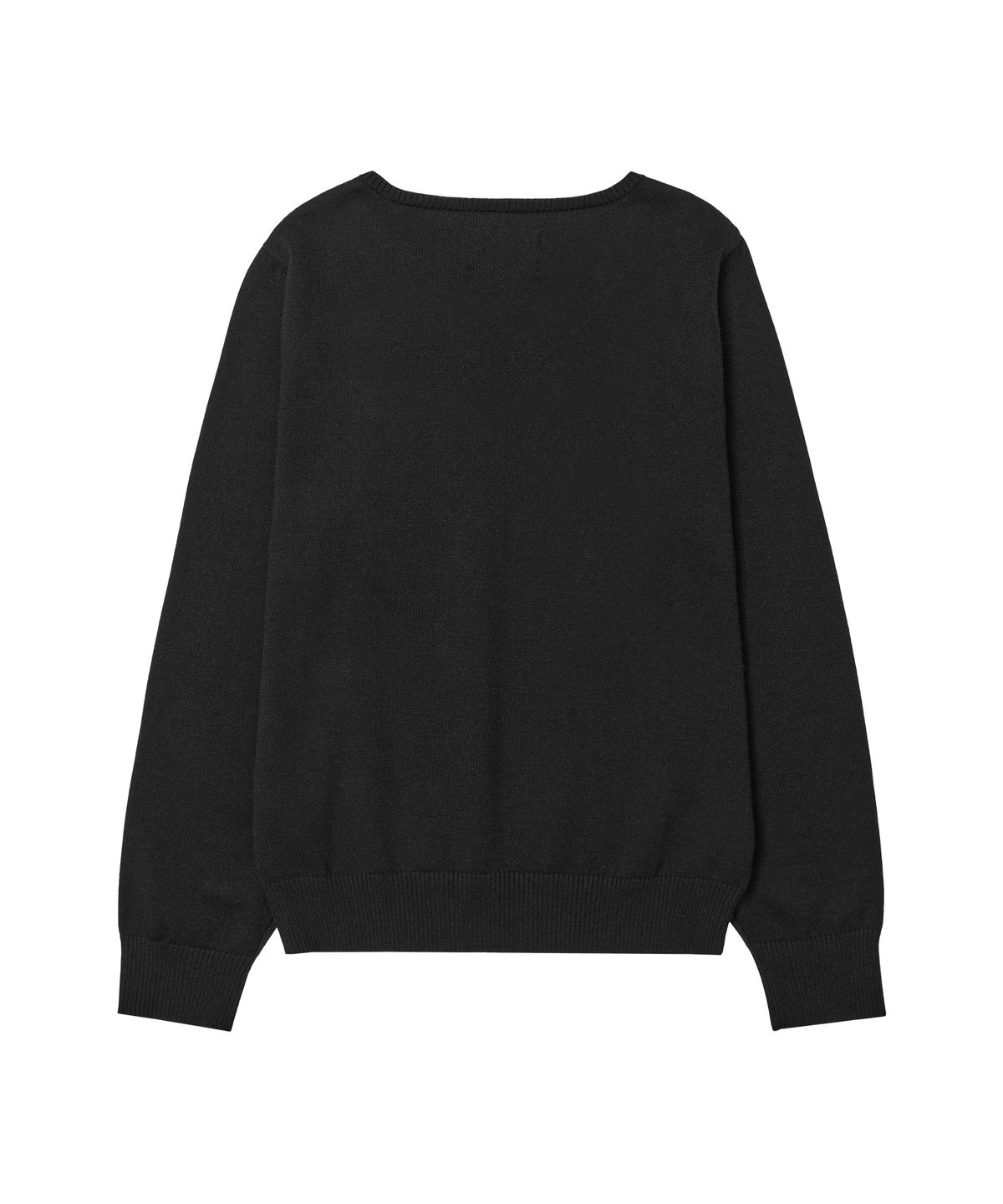 아메스 월드와이드(AMES-WORLDWIDE) CLASSIC REGULAR V NECK KNIT BLACK