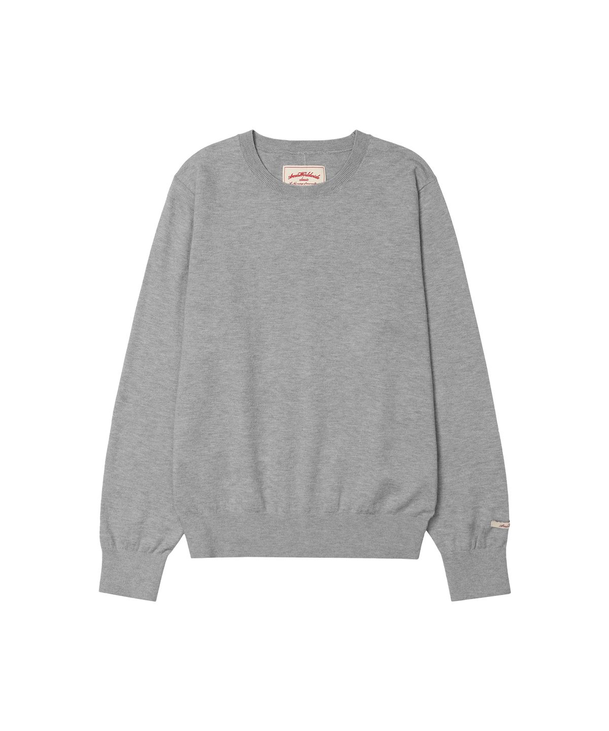 아메스 월드와이드(AMES-WORLDWIDE) CLASSIC REGULAR U NECK KNIT GREY