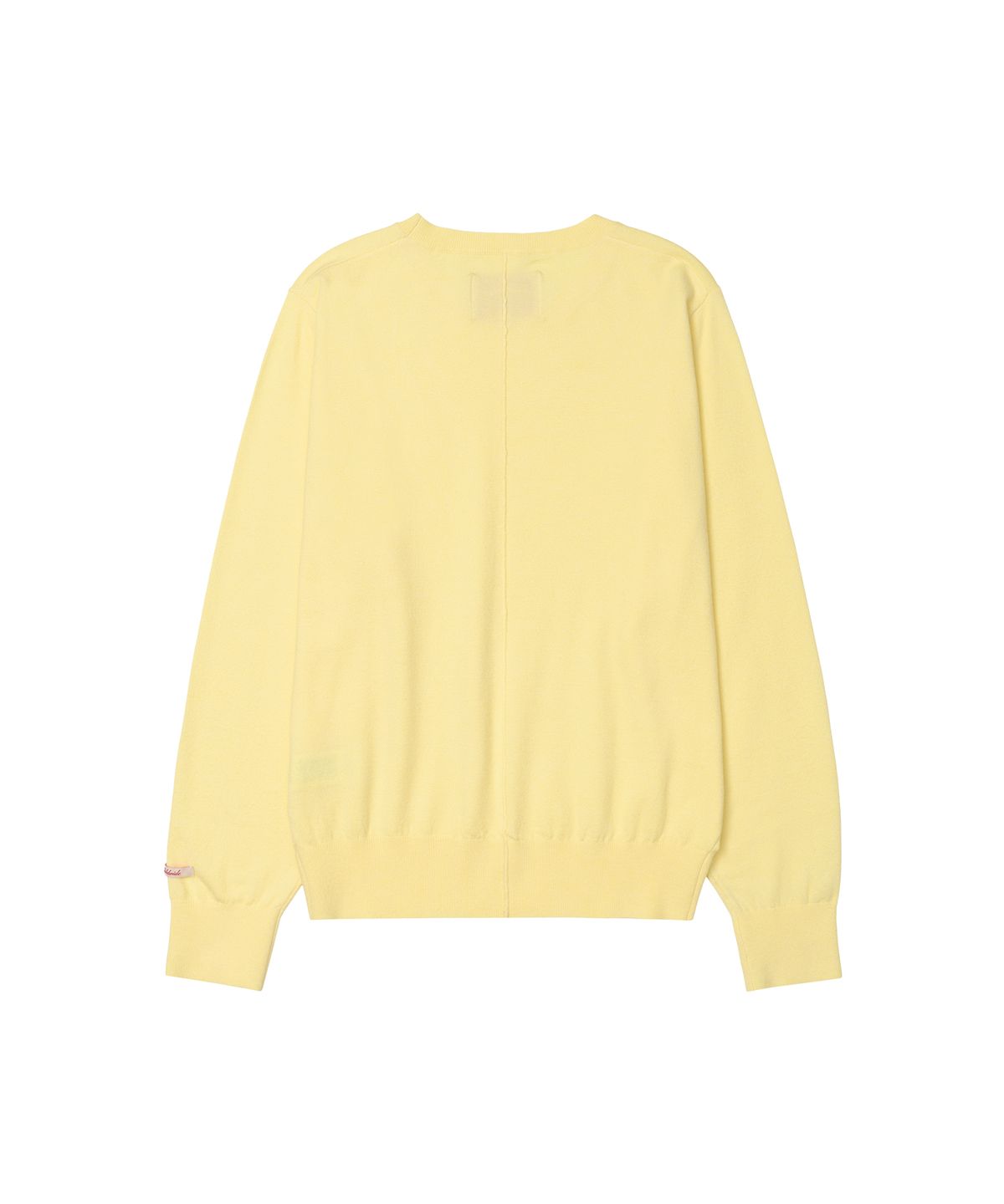 아메스 월드와이드(AMES-WORLDWIDE) CLASSIC REGULAR U NECK KNIT YELLOW