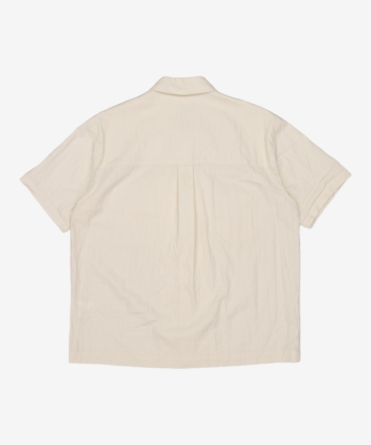 아우브아워(AUBOUR) wrinkled lapel shirts (ivory) L