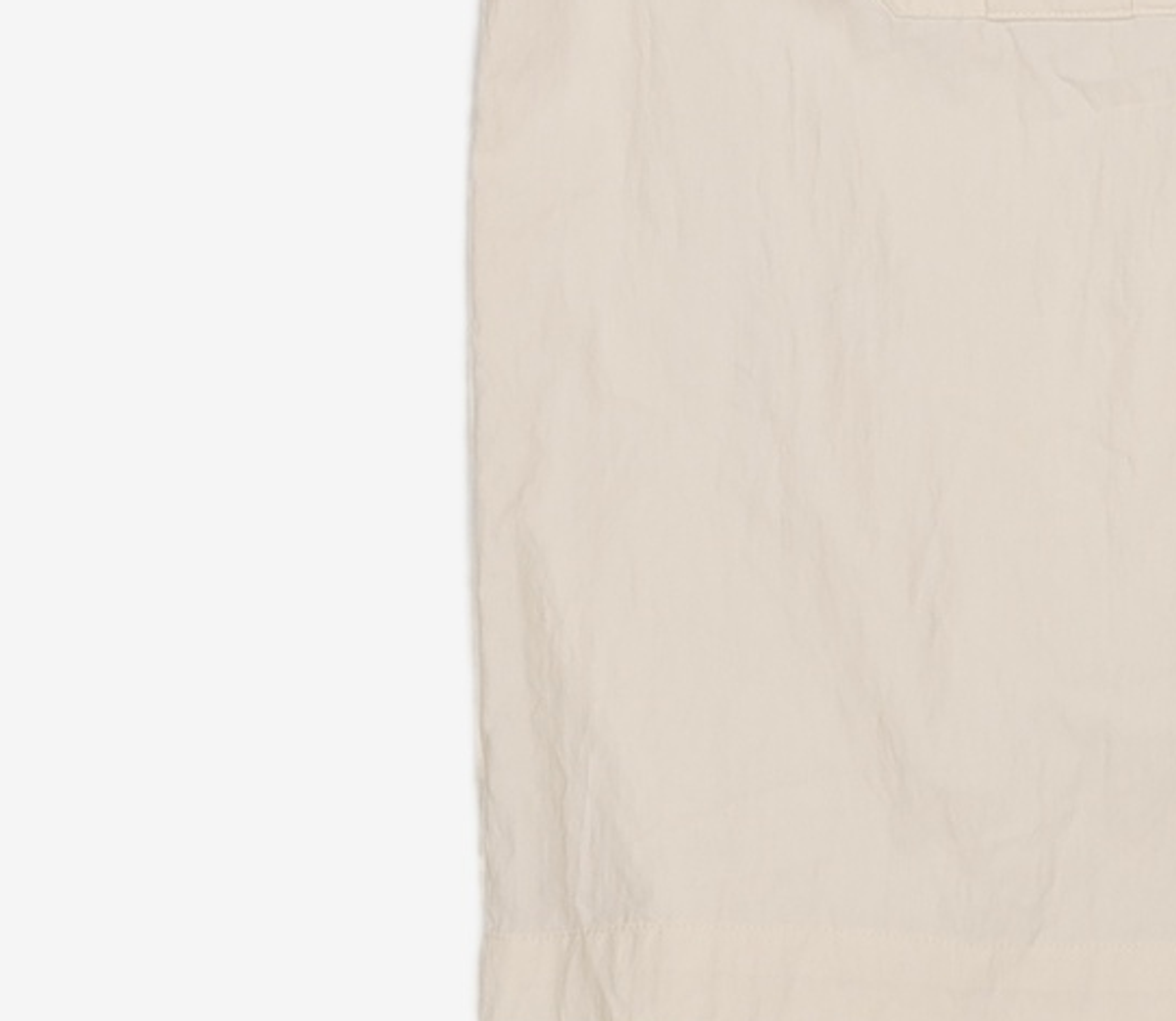 아우브아워(AUBOUR) wrinkled lapel shirts (ivory) L