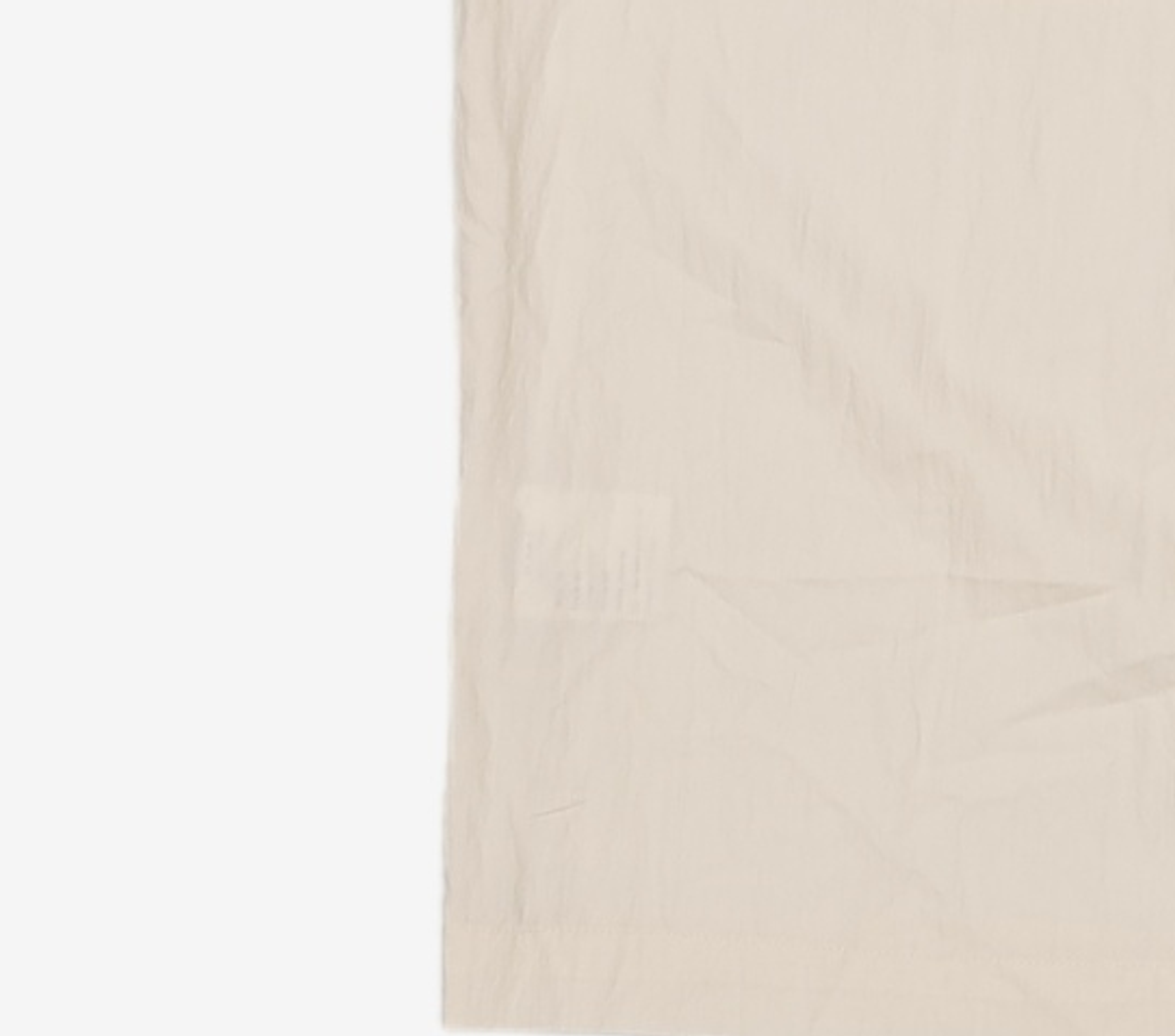 아우브아워(AUBOUR) wrinkled lapel shirts (ivory) L