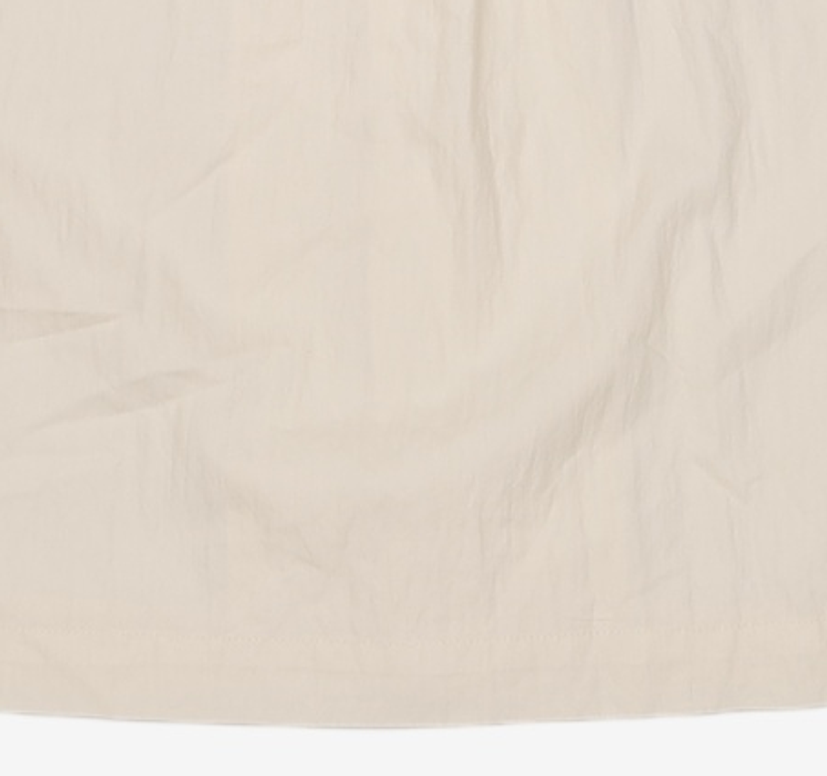 아우브아워(AUBOUR) wrinkled lapel shirts (ivory) L