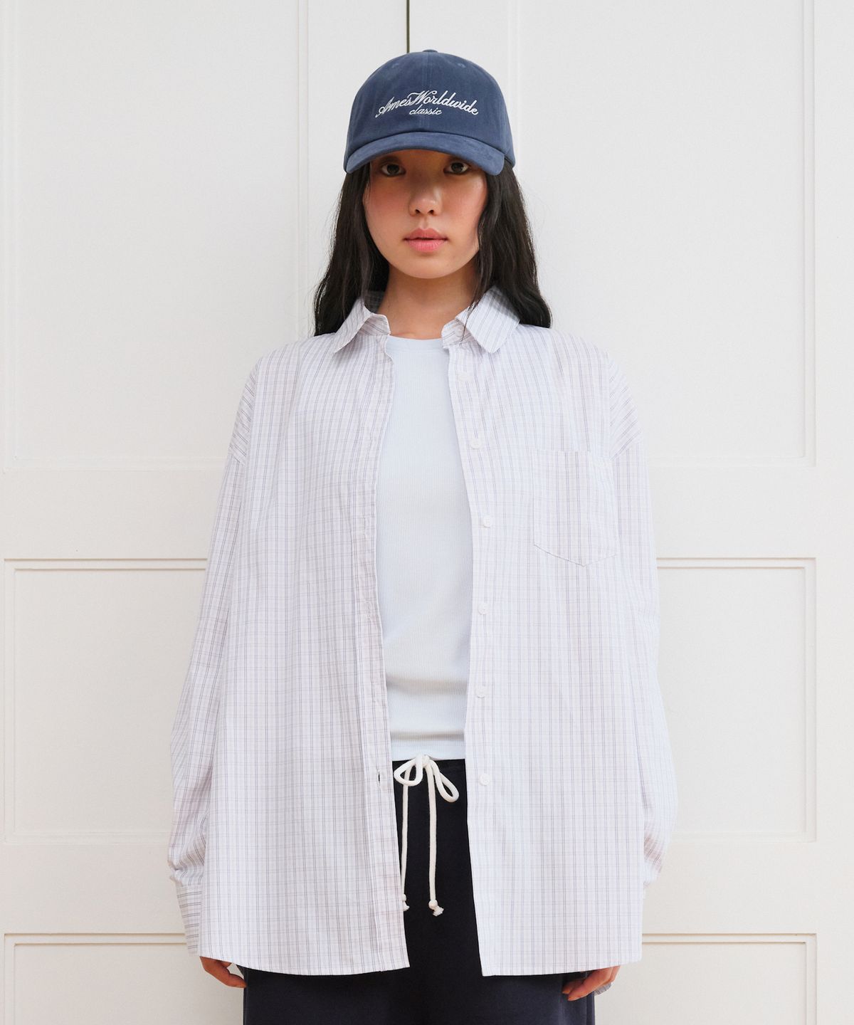 아메스 월드와이드(AMES-WORLDWIDE) CLASSIC BOYFRIEND SHIRTS IVORY