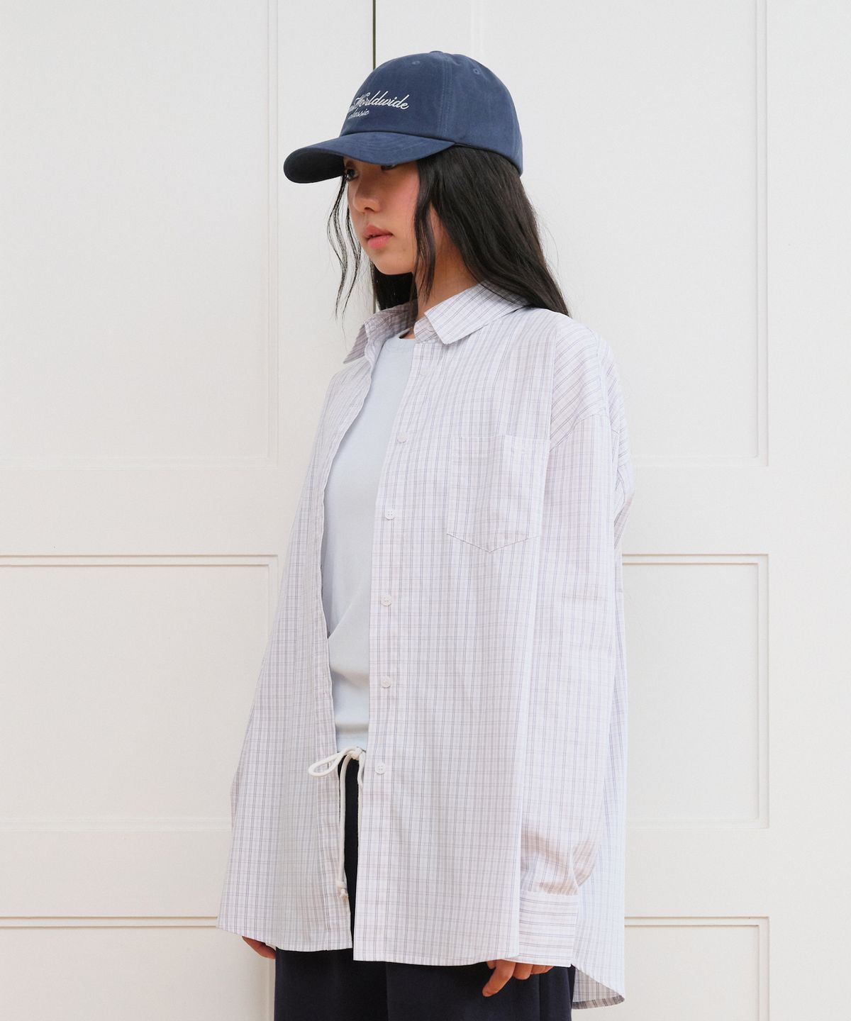 아메스 월드와이드(AMES-WORLDWIDE) CLASSIC BOYFRIEND SHIRTS IVORY