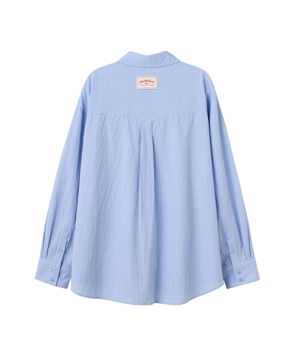 아메스 월드와이드(AMES-WORLDWIDE) CLASSIC BOYFRIEND SHIRTS BLUE