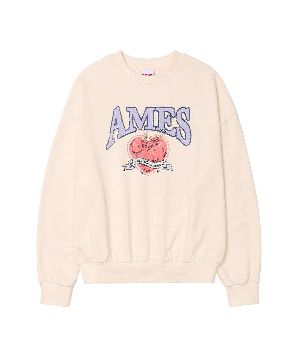 아메스 월드와이드(AMES-WORLDWIDE) ANGEL LOVE SWEATSHIRT CREAM