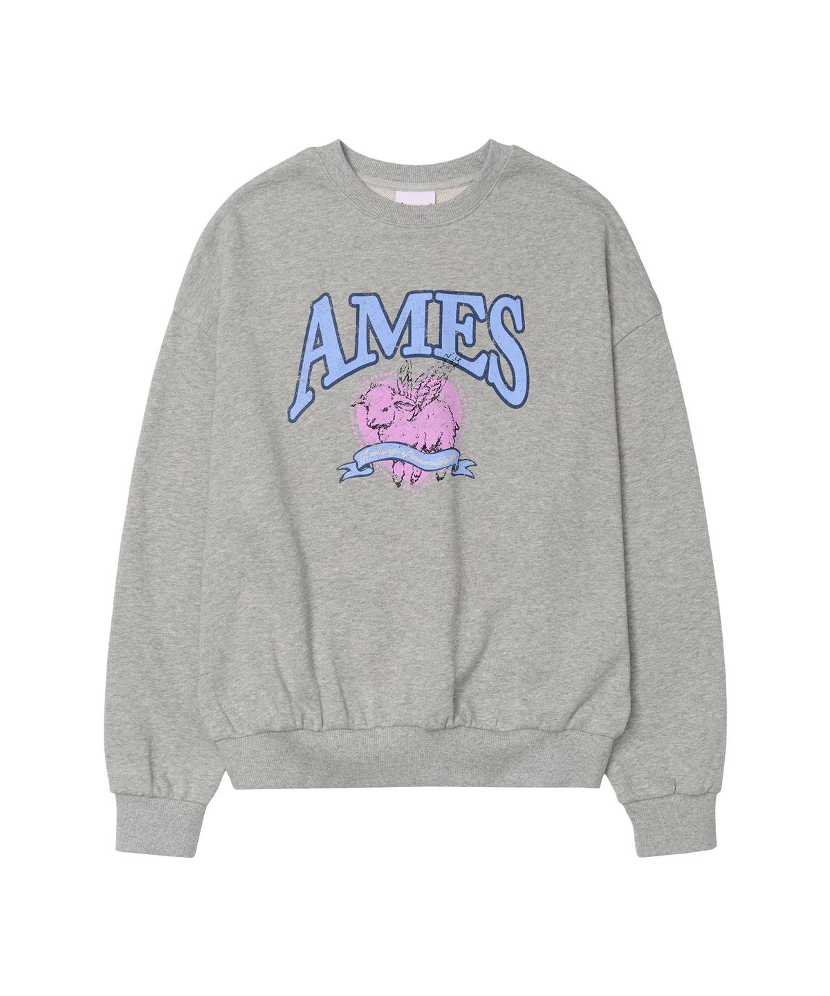 아메스 월드와이드(AMES-WORLDWIDE) ANGEL LOVE SWEATSHIRT GREY