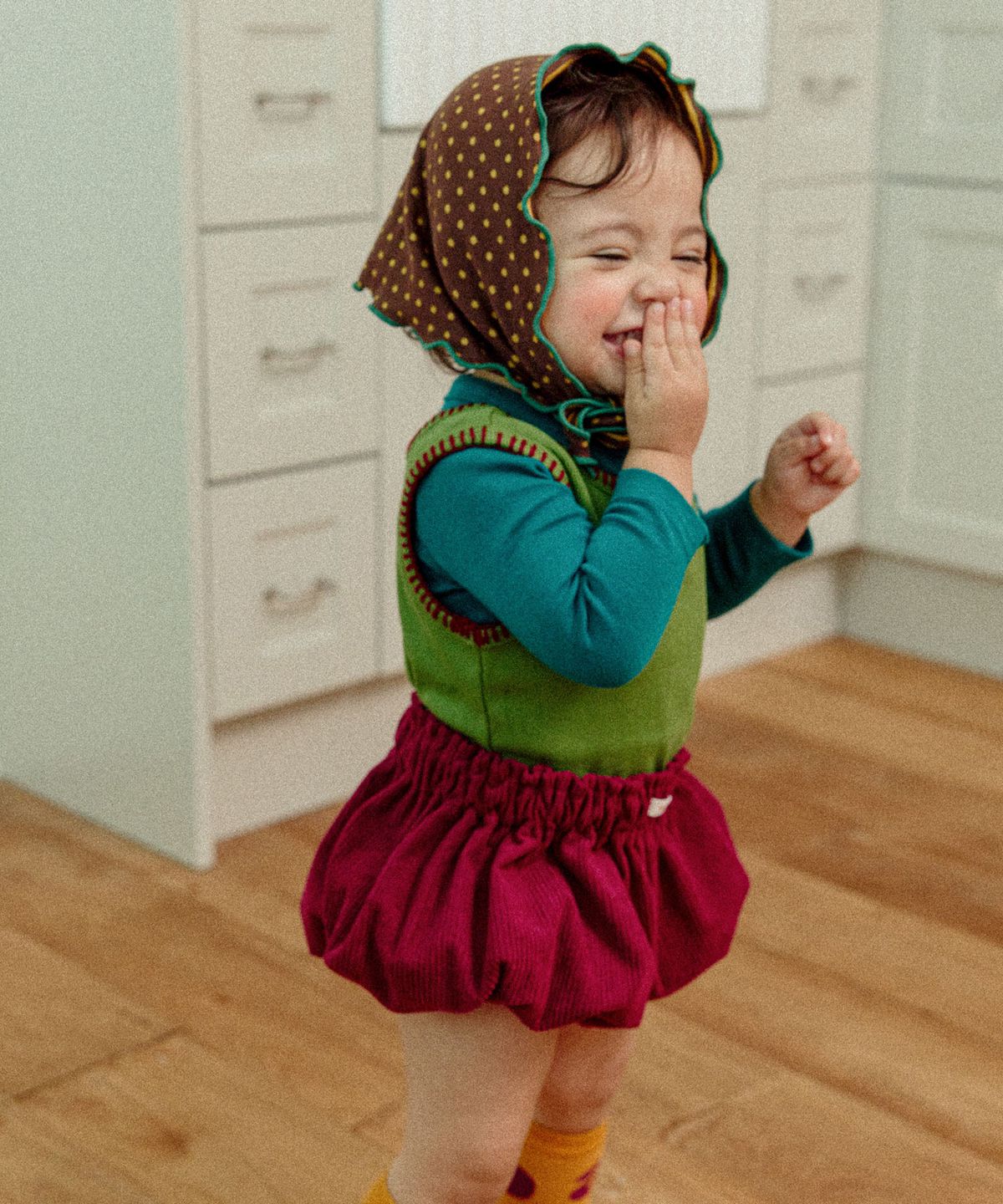 아보(AVO) CORDUROY BALLOON BLOOMER_BURGUNDY