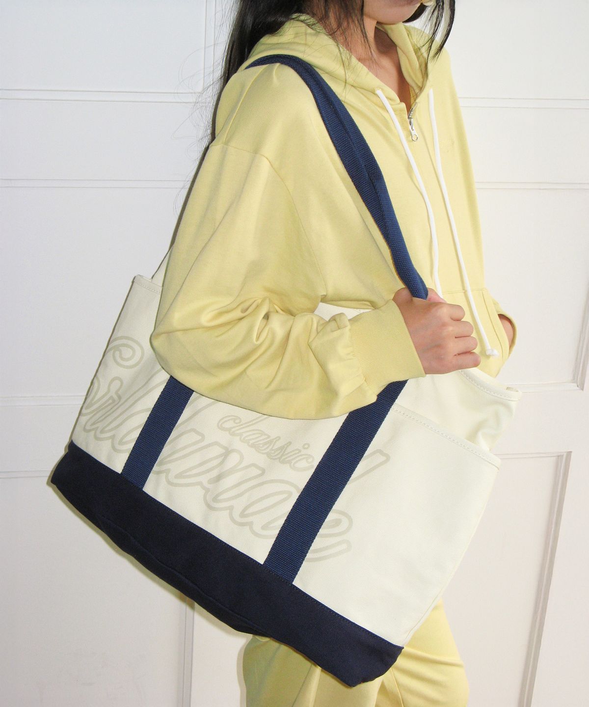아메스 월드와이드(AMES-WORLDWIDE) CLASSIC CANVAS SHOULDER BAG CREAM