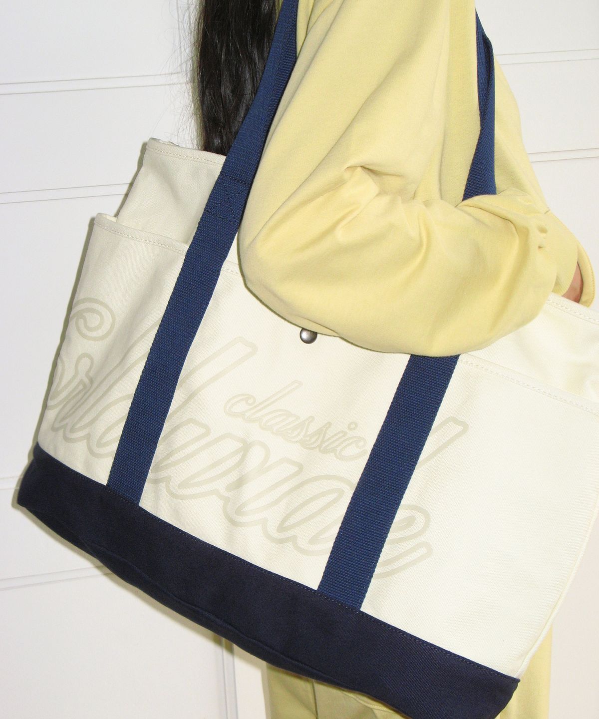 아메스 월드와이드(AMES-WORLDWIDE) CLASSIC CANVAS SHOULDER BAG CREAM