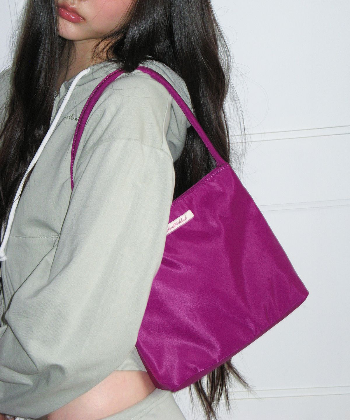 아메스 월드와이드(AMES-WORLDWIDE) CLASSIC NYLON MINI TOTE BAG PURPLE