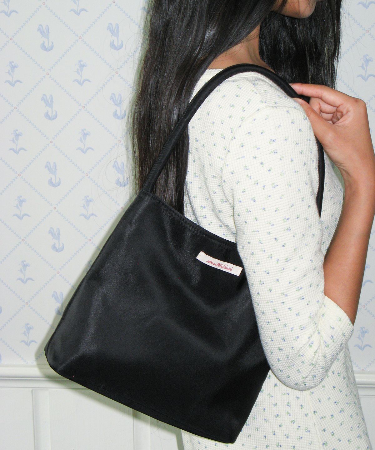 아메스 월드와이드(AMES-WORLDWIDE) CLASSIC NYLON MINI TOTE BAG BLACK