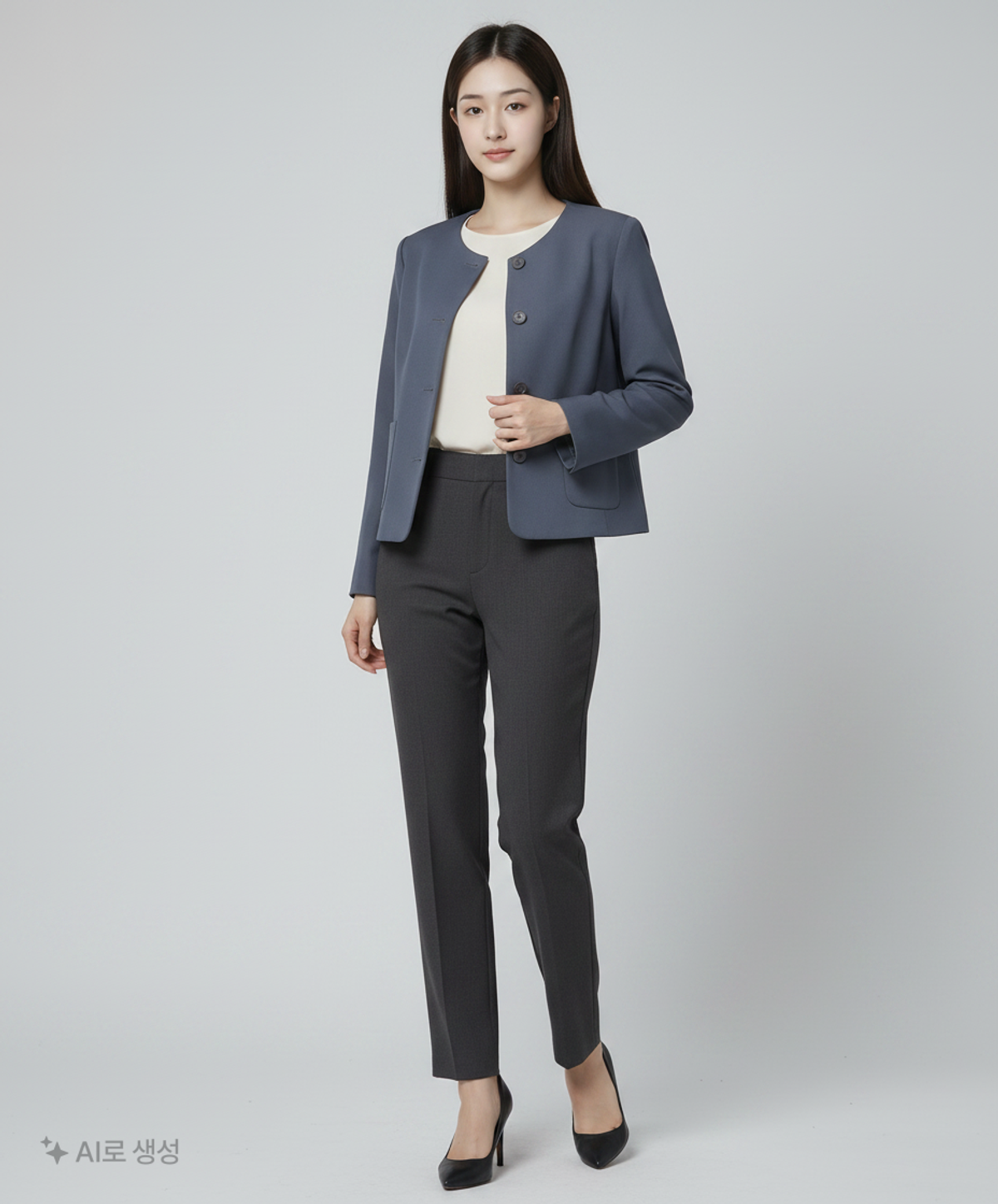 랩(LAP) (SET-아우터) 아웃포켓 라운드넥 자켓 AP1WJ261 M