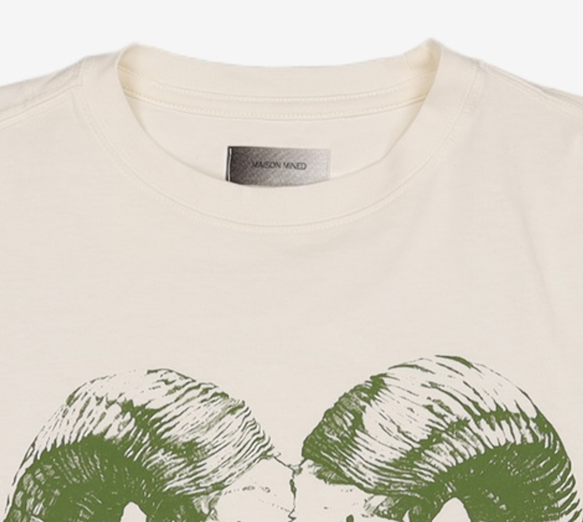 메종미네드(MAISON MINED) SKULL GOAT HALF T IVORY S