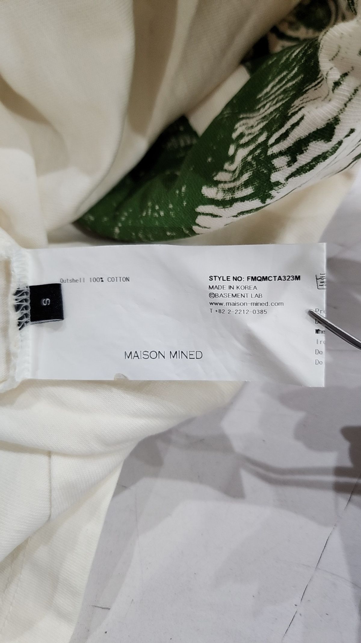 메종미네드(MAISON MINED) SKULL GOAT HALF T IVORY S