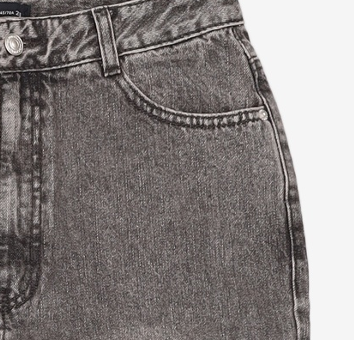 미쏘(MIXXO) 롱 스트레이트 빈티지워싱 데님_MIWTJE297J 28