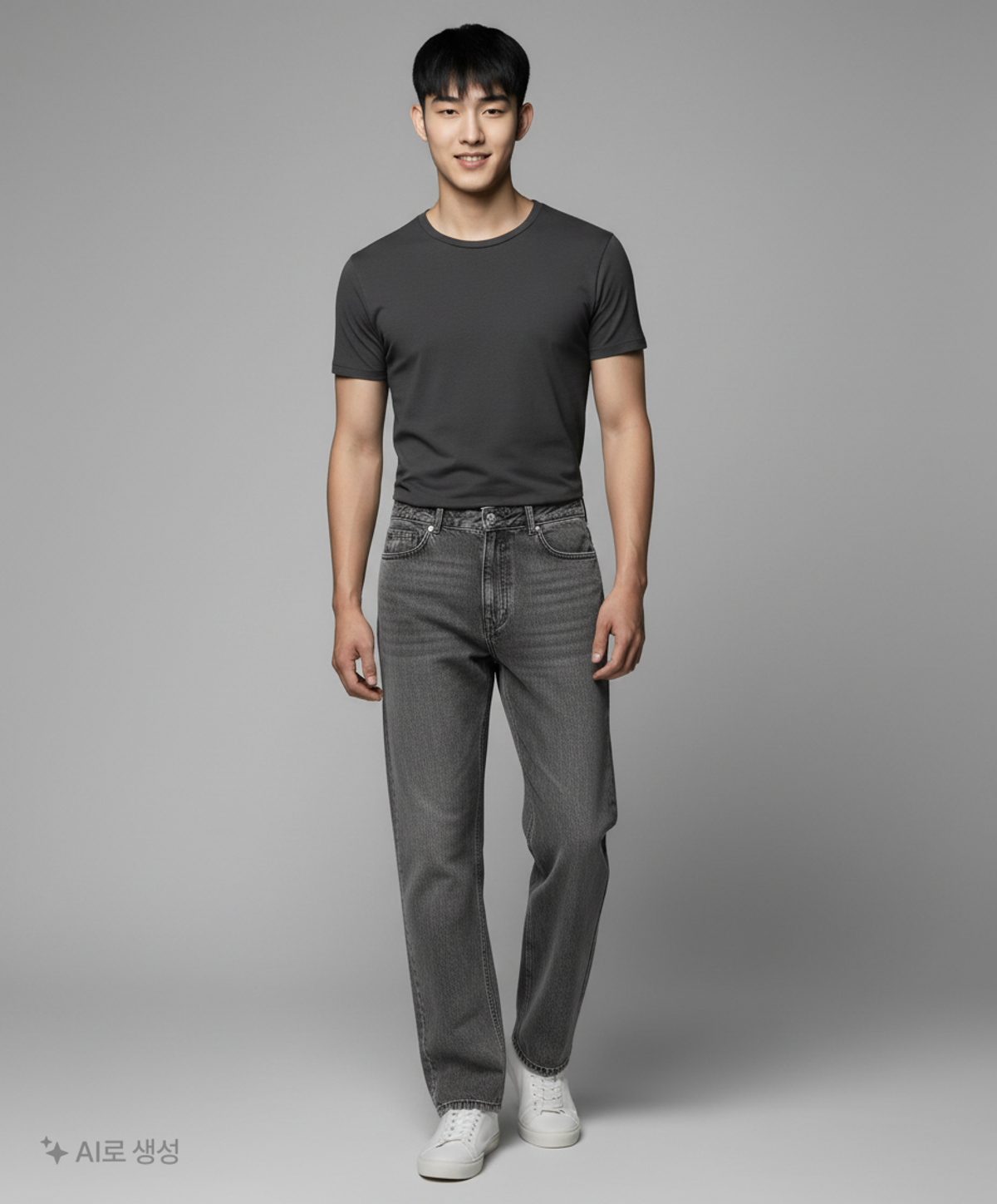 미쏘(MIXXO) 롱 스트레이트 빈티지워싱 데님_MIWTJE297J 28