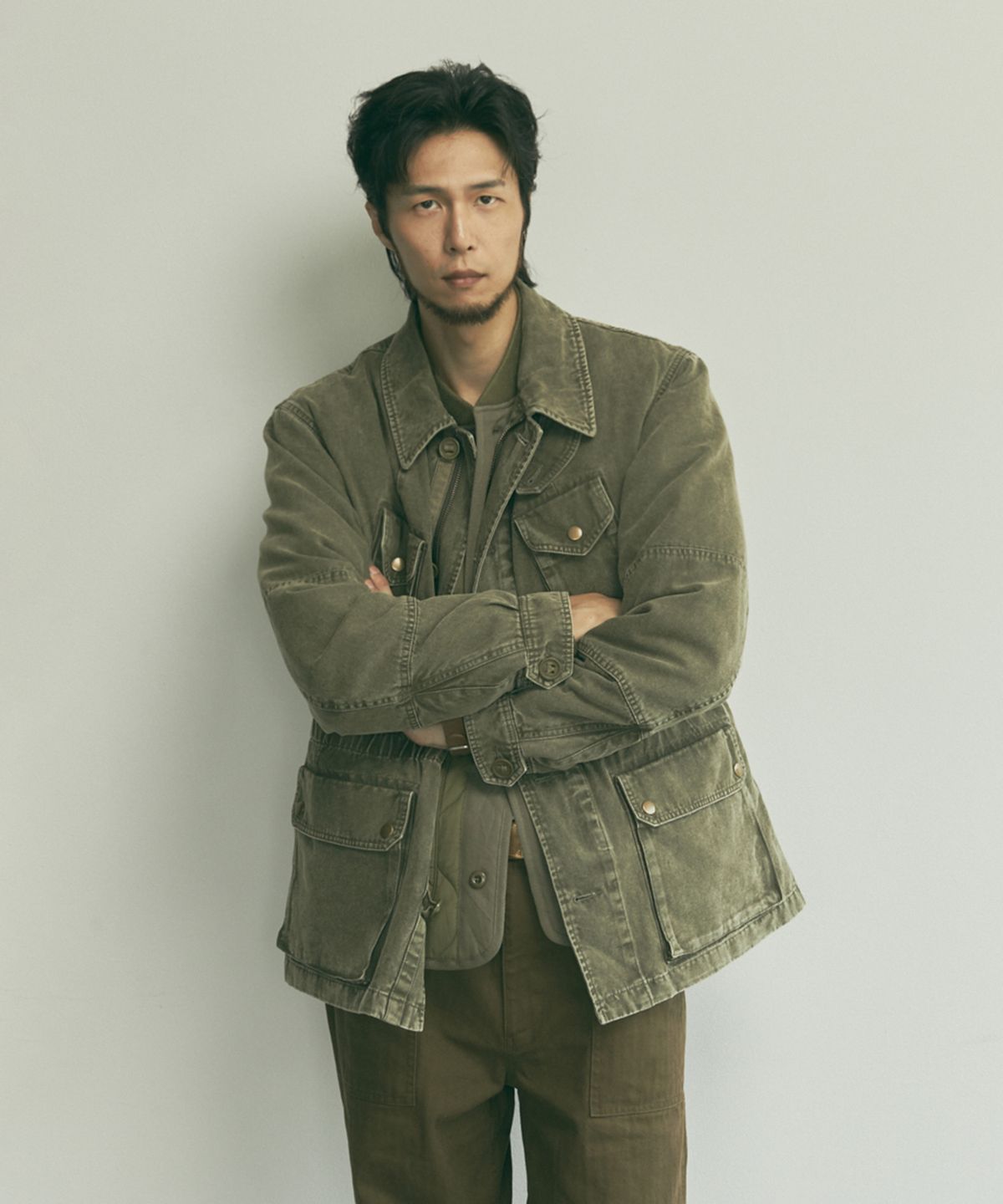 코삿(COSAT) 빈티지 캔버스 유틸리티 필드자켓
