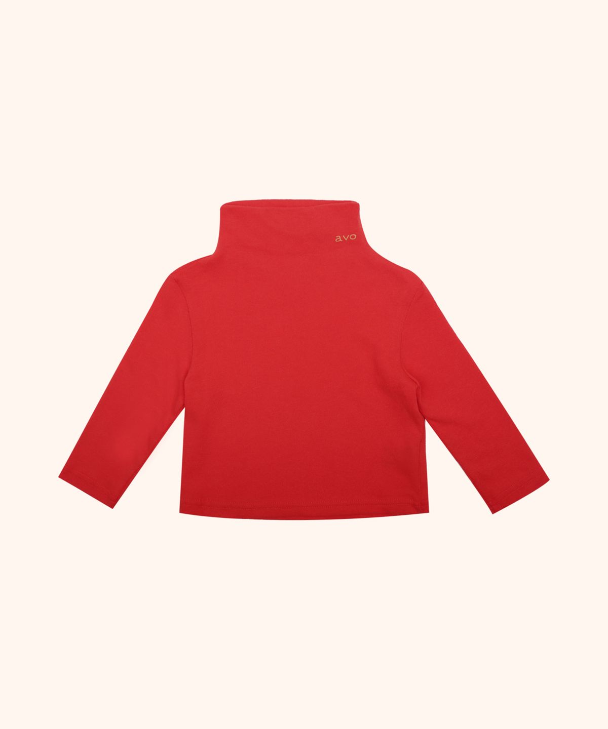 아보(AVO) SEAMLESS MOCK NECK TEE_RED