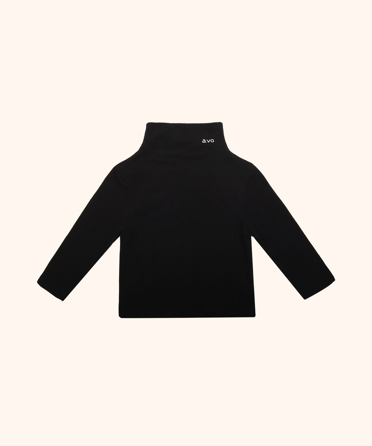 아보(AVO) SEAMLESS MOCK NECK TEE_BLACK