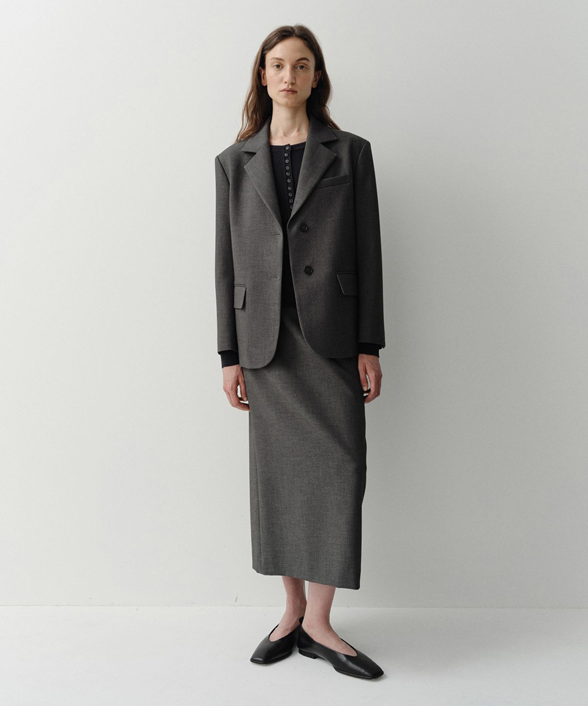 이아(EAAH) LOWEN JACKET (CHARCOAL)