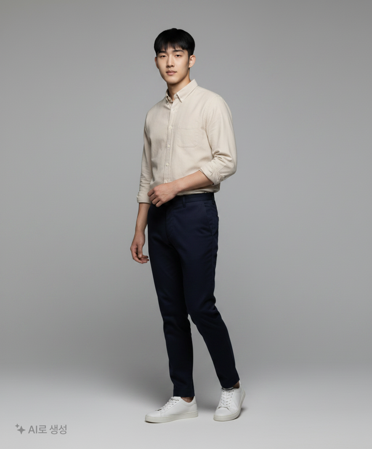 커스텀어클락(COSTUME O’CLOCK) 린넨 코튼 릴렉스핏 셔츠 블랙 L