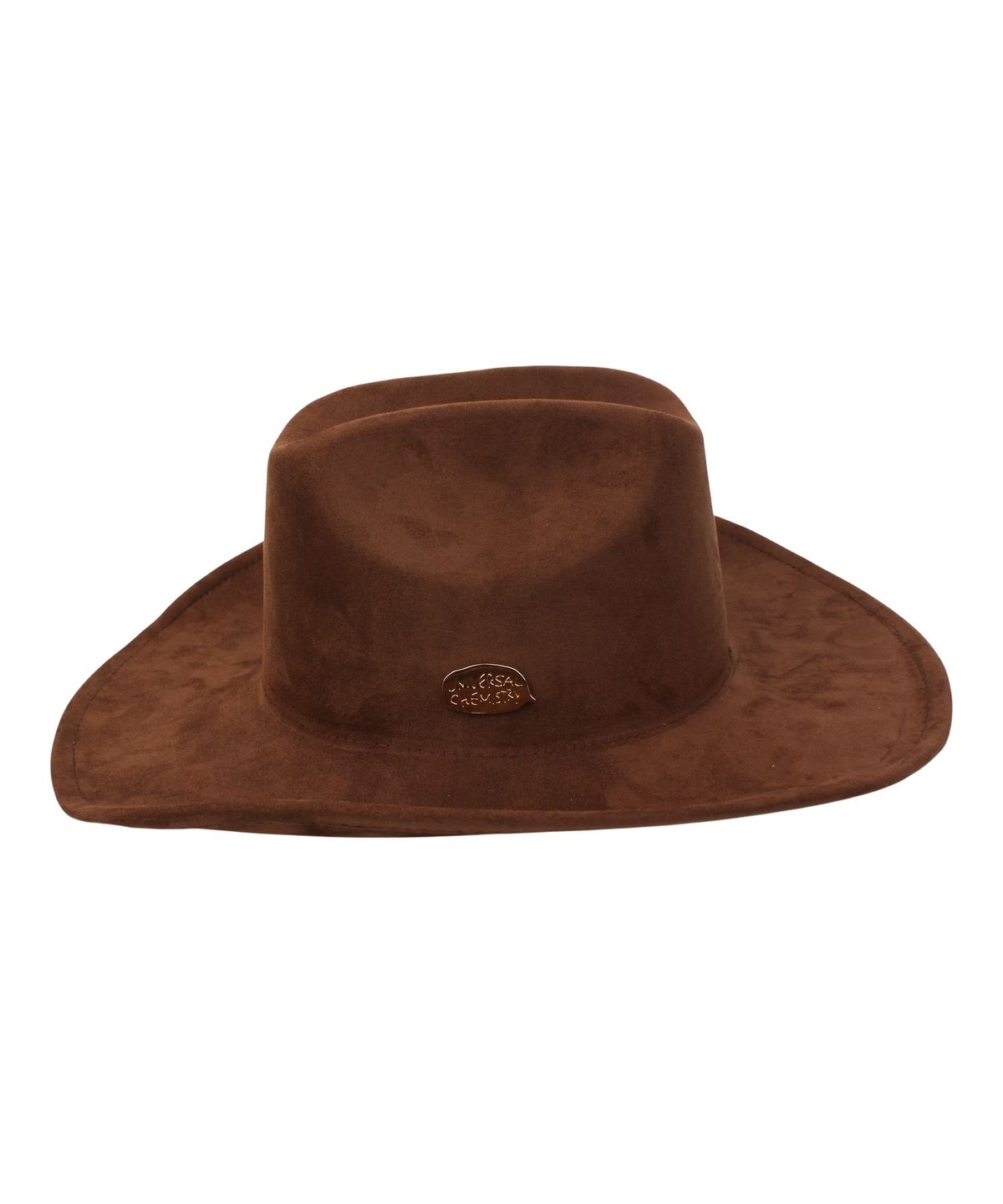 유니버셜 케미스트리(UNIVERSAL CHEMISTRY) Wire Cowboy Suede Brown Long Fedora 페도라