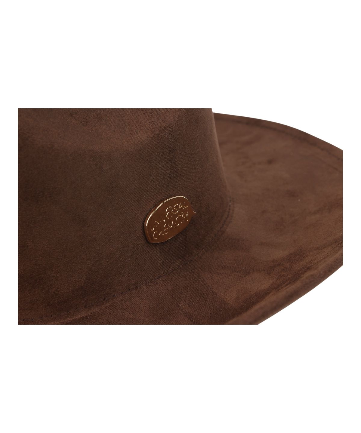 유니버셜 케미스트리(UNIVERSAL CHEMISTRY) Wire Cowboy Suede Brown Long Fedora 페도라