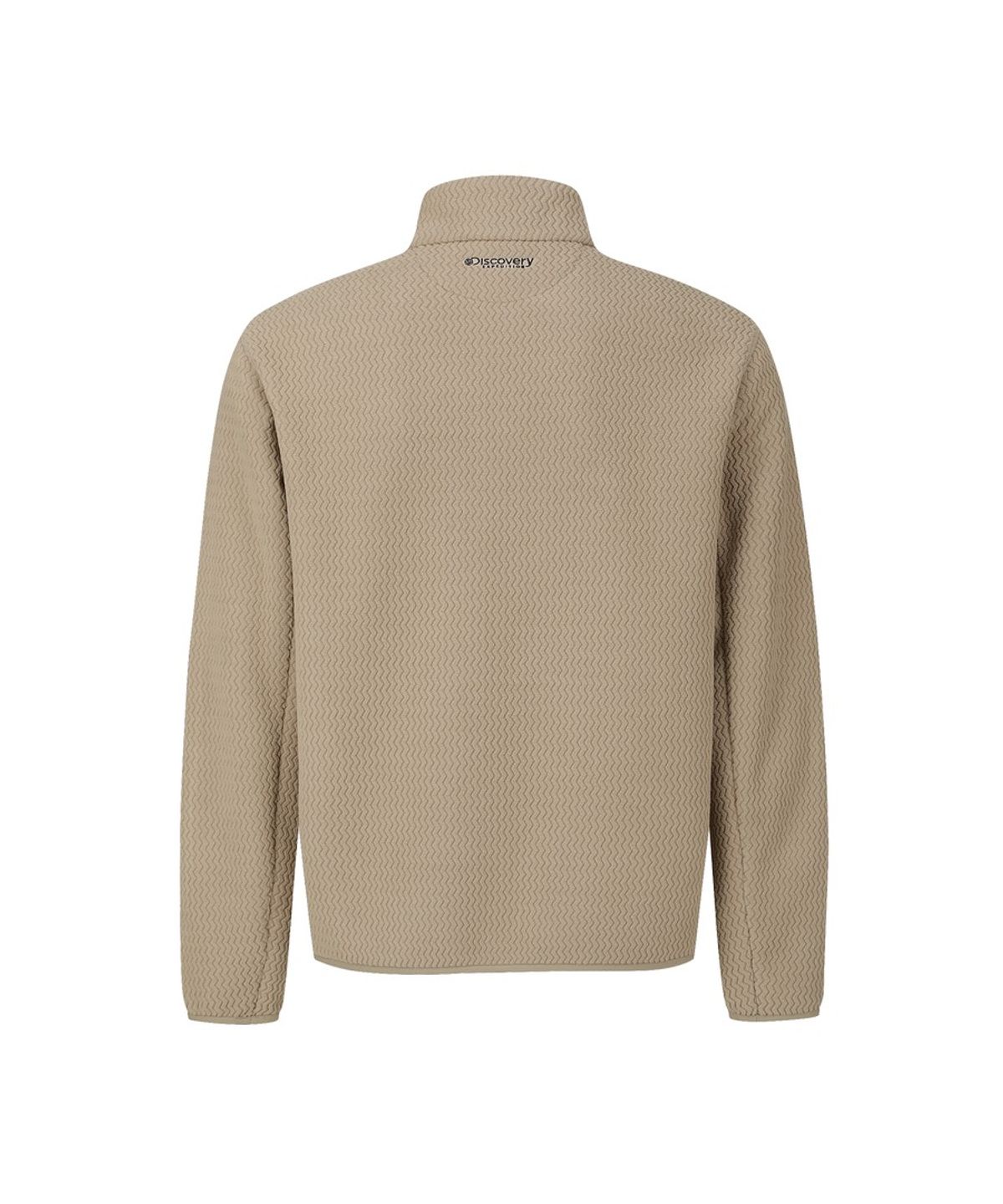 디스커버리 익스페디션(DISCOVERY EXPEDITION) 유니 자가드 하이넥 플리스 자켓 (BEIGE)