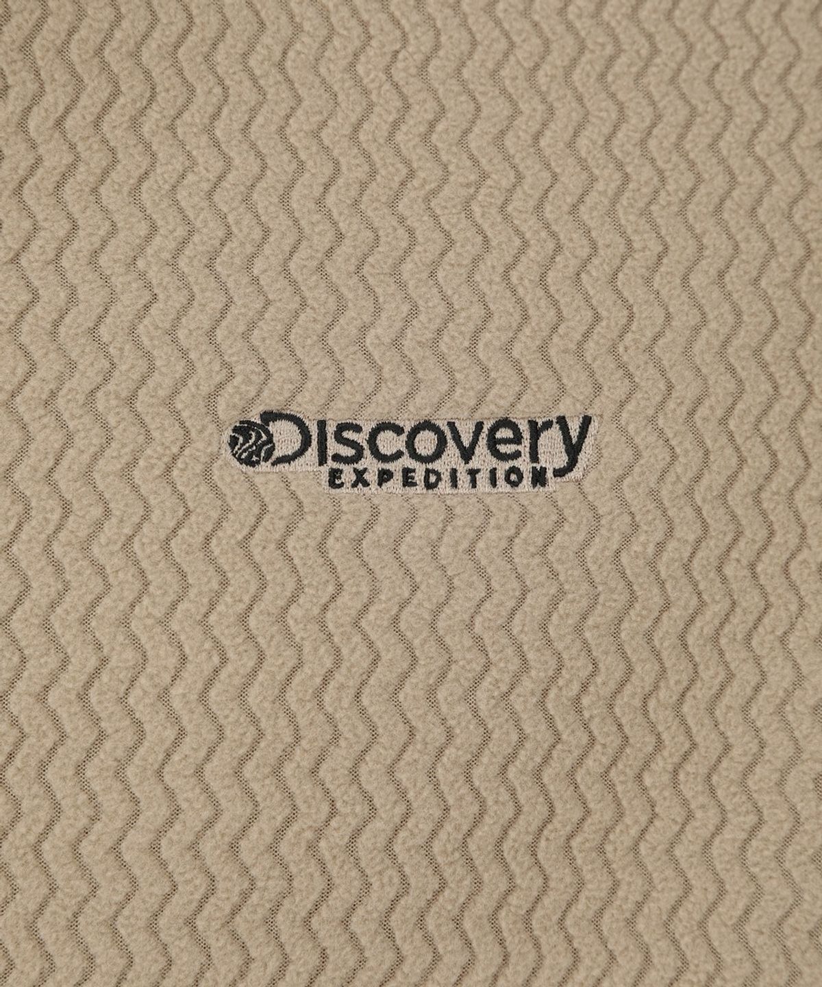 디스커버리 익스페디션(DISCOVERY EXPEDITION) 유니 자가드 하이넥 플리스 자켓 (BEIGE)