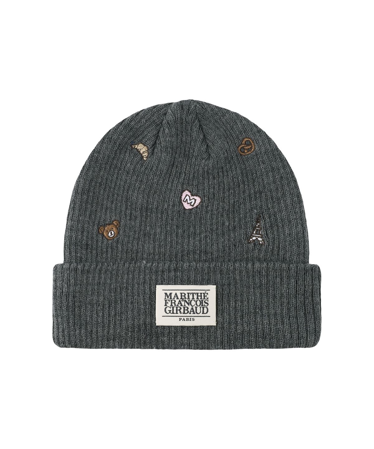 마리떼 키즈(MARITHÉ KIDS) KIDS MICRO CLASSIC LOGO EMBROIDERY BEANIE heather charcoal