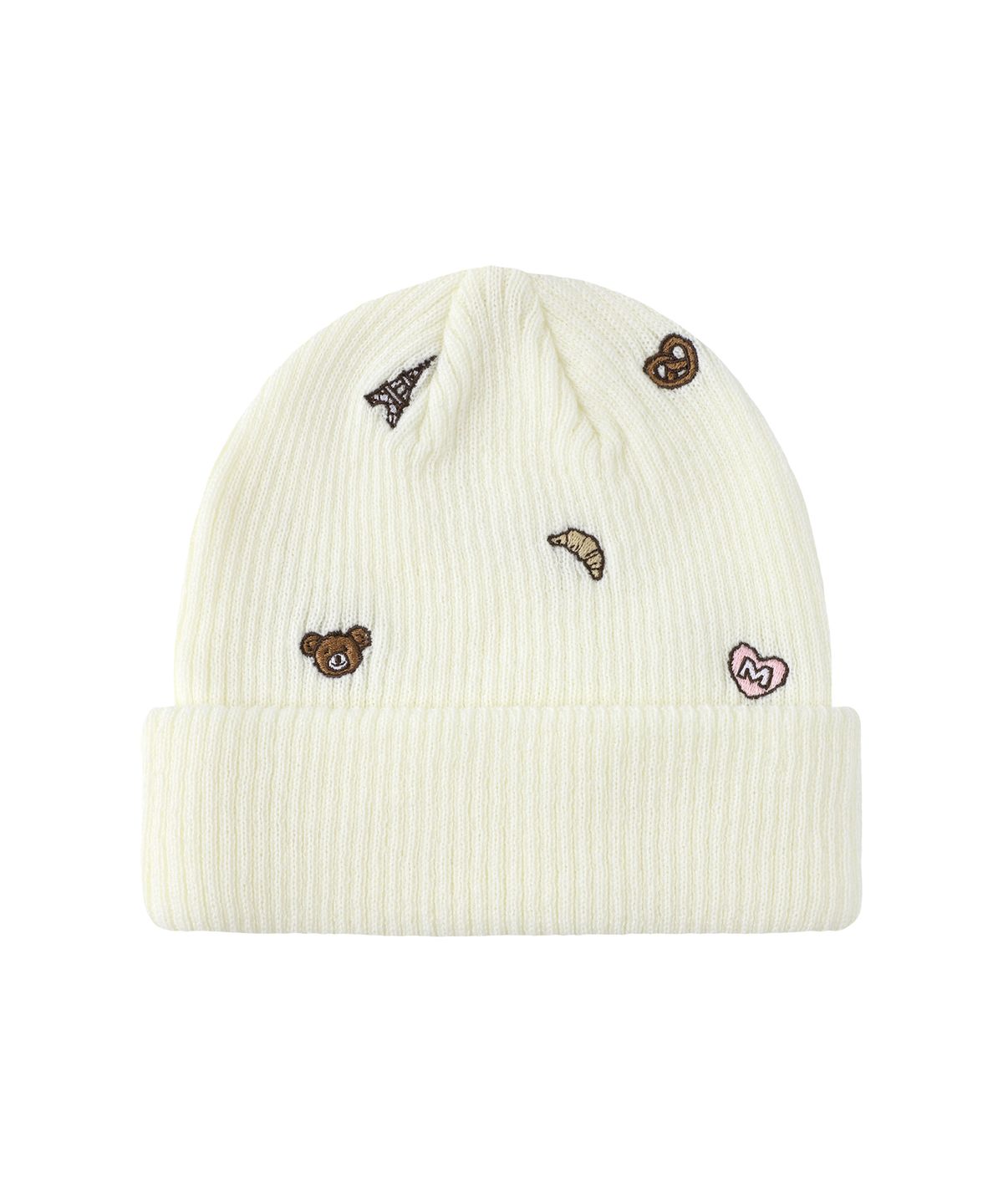 마리떼 키즈(MARITHÉ KIDS) KIDS MICRO CLASSIC LOGO EMBROIDERY BEANIE ivory