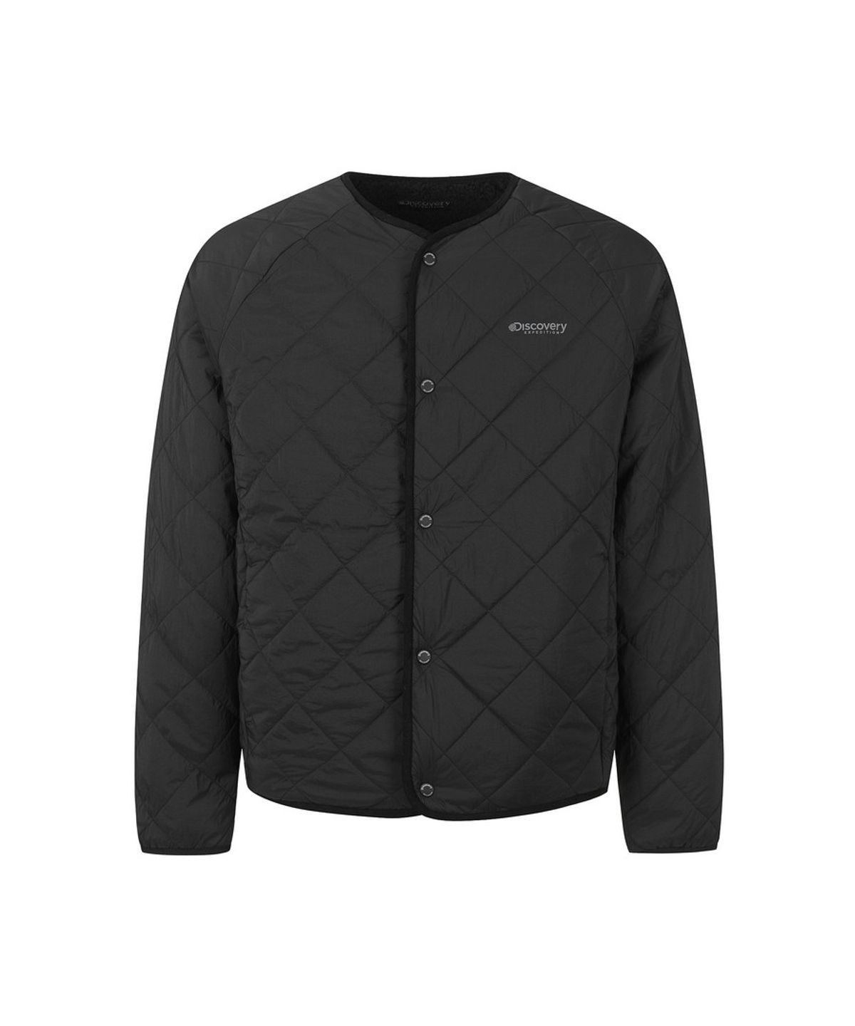 디스커버리 익스페디션(DISCOVERY EXPEDITION) 유니 퀼팅 리버시블 플리스 자켓 (BLACK)