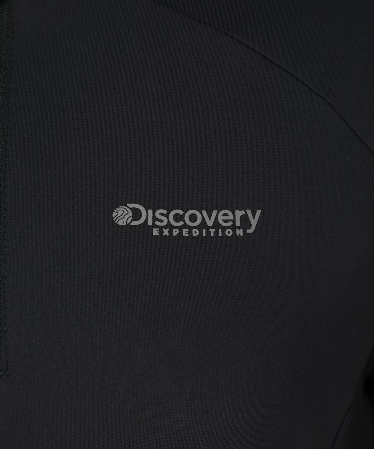 디스커버리 익스페디션(DISCOVERY EXPEDITION) 여성 하이브리드 반집업 티셔츠 (BLACK)