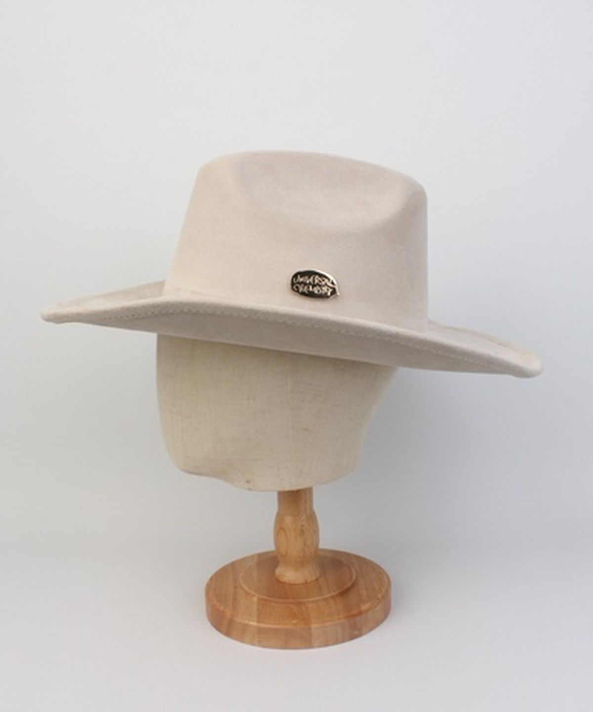 유니버셜 케미스트리(UNIVERSAL CHEMISTRY) Wire Cowboy Suede Ivory Long Fedora 페도라