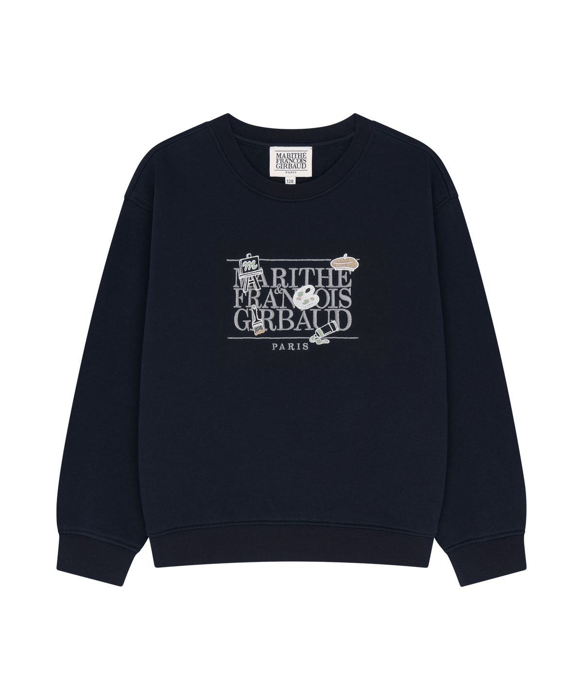 마리떼 키즈(MARITHÉ KIDS) KIDS CLASSIC LOGO GRAPHIC REGEN SWEATSHIRT navy